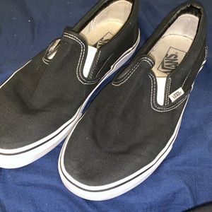 black slip on vans